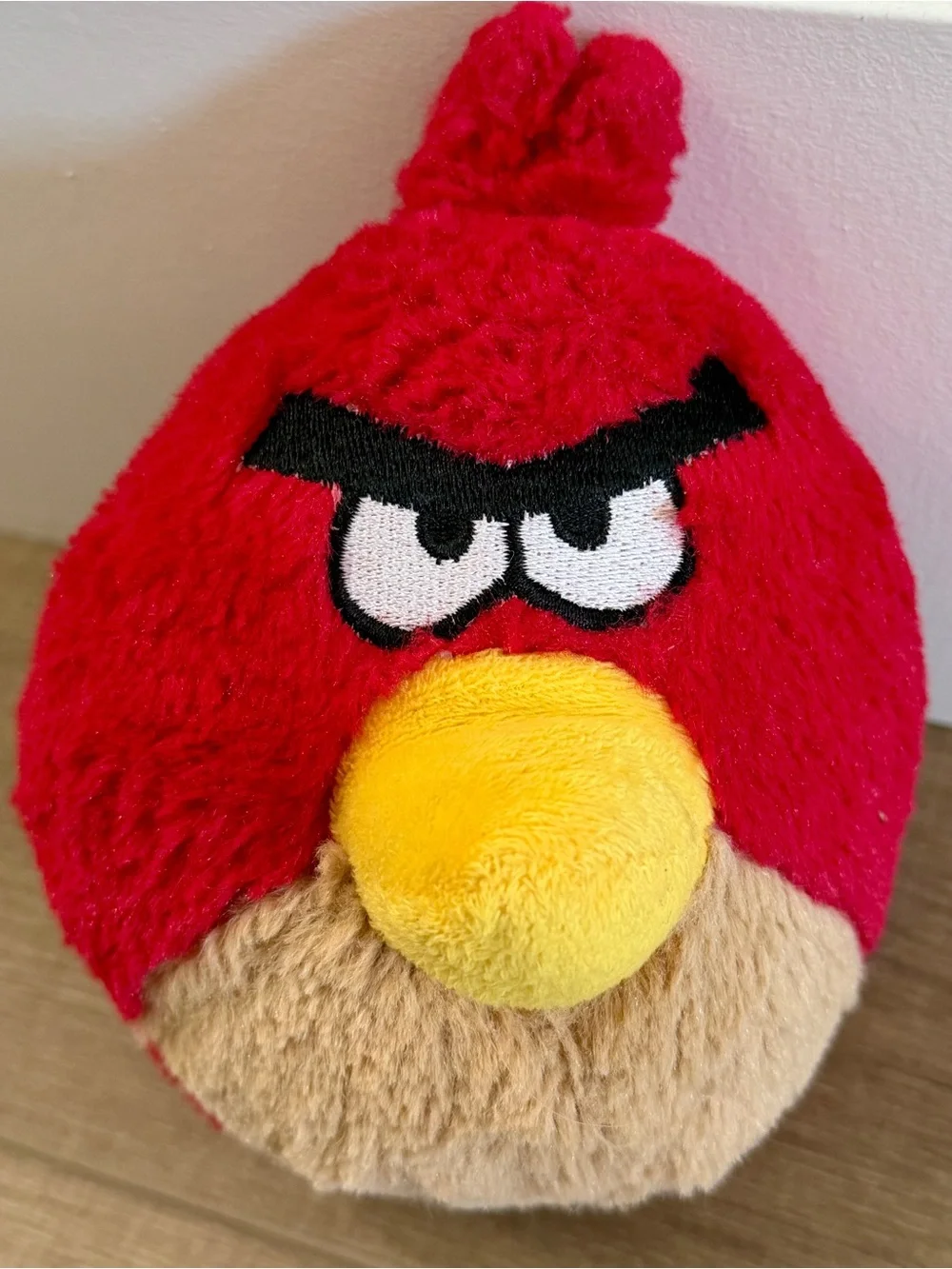 Red Angry Bird Vintage 6” No sound Fun Plush Toy